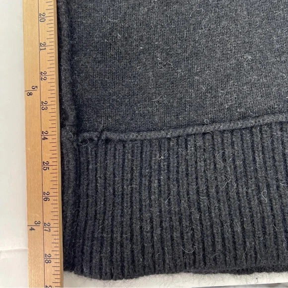 Vince sweater Alpaca Wool Cashmere Cowl Neck Short Sleeve L black - Picture 9 of 10